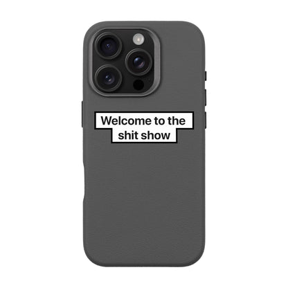 WELCOME-iPhone 16 Pro Leather Premium Kılıf MagSafe Özellikli