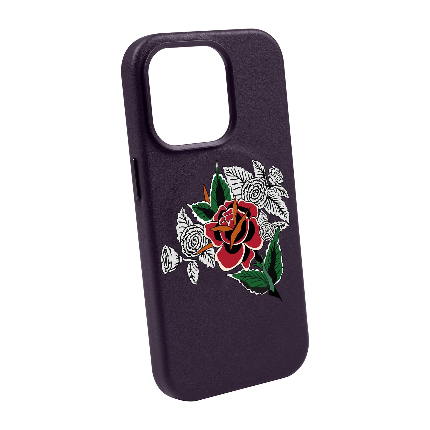 DRY ROSE-iPhone 14 Plus Leather Kılıf MagSafe Özellikli