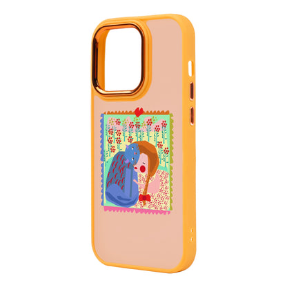 KEDİ POSTA PULU-iPhone 14 Pro Max Proof Kılıf