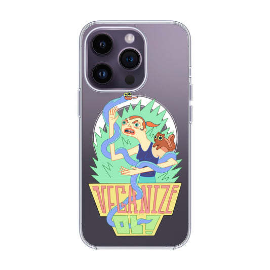 VEGANİZE-iPhone 14 Pro Solid Kılıf MagSafe Özellikli