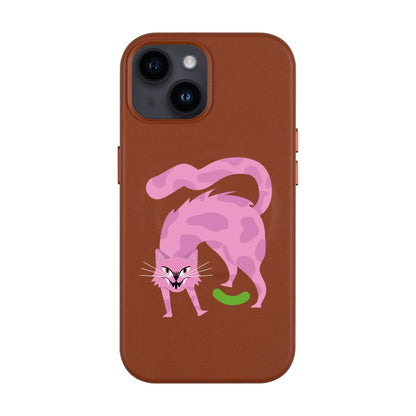 GRUMBLEPAWS-Leather Kılıf MagSafe Özellikli - iPhone 13