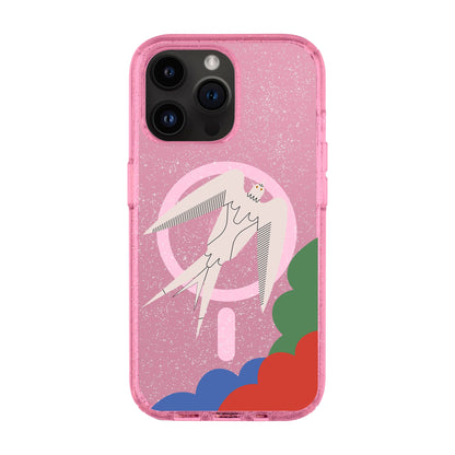 L’OISEAU LIBRE-iPhone 14 Pro Max Shiny Kılıf MagSafe Özellikli