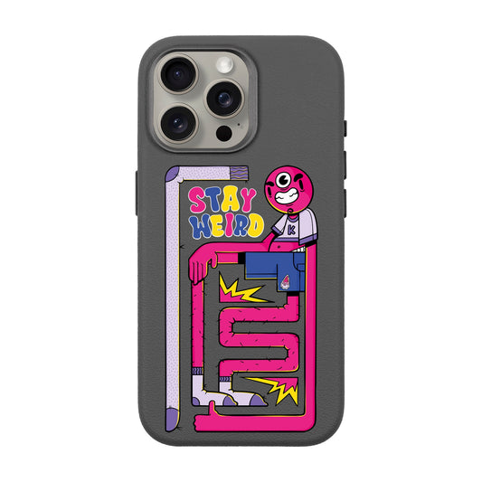 OG TOOTHY-iPhone 15 Pro Max Leather Premium Kılıf MagSafe Özellikli