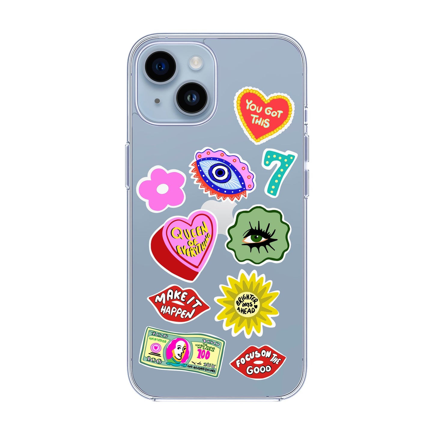 HM STICKERS-iPhone 14 Solid Kılıf