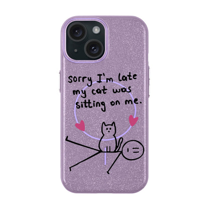 SORRY I'M LATE-iPhone 15 Plus Radiant Kılıf MagSafe Özellikli