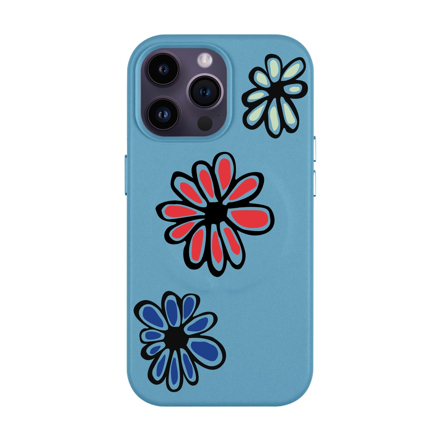 FLORIST-iPhone 14 Pro Max Leather Kılıf MagSafe Özellikli