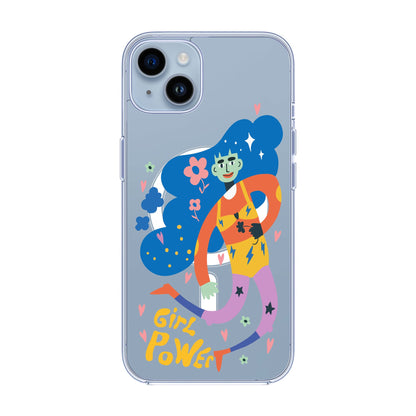 GIRL POWER-iPhone 14 Plus Solid Kılıf MagSafe Özellikli