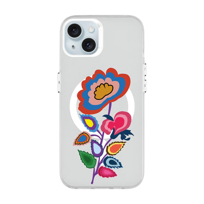 KNITTED FLOWER-iPhone 15 Plus Hold Kılıf MagSafe Özellikli