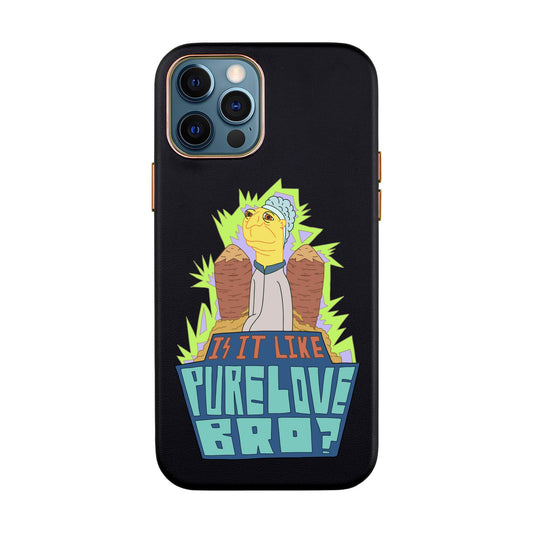 PURE LOVE-iPhone 12 Pro Max Leather Kılıf