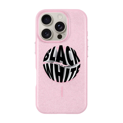 BLACK WHITE-iPhone 16 Pro Radiant Kılıf MagSafe Özellikli
