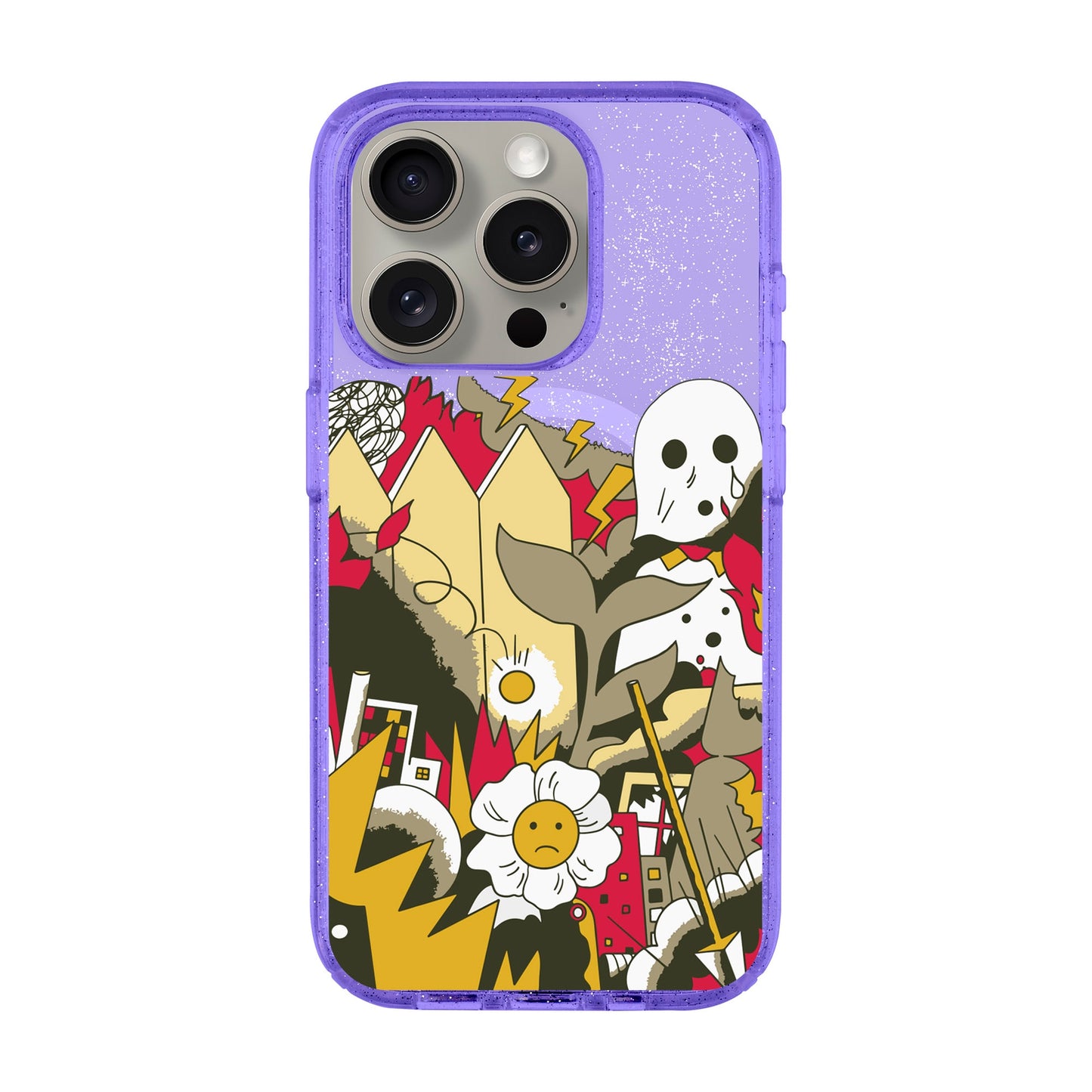 EVERYTHING IS BURNING-Shiny Kılıf MagSafe Özellikli - iPhone 15 Pro