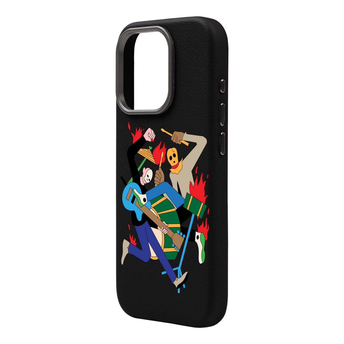 MONSTER MASH-iPhone 16 Pro Leather Premium Kılıf MagSafe Özellikli