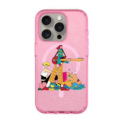 HER BAND-iPhone 15 Pro Shiny Kılıf MagSafe Özellikli