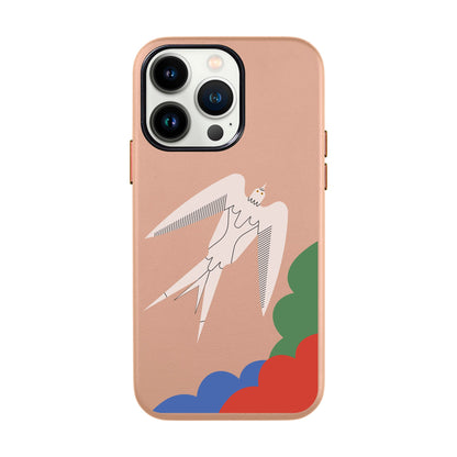 L’OISEAU LIBRE-iPhone 13 Pro Max Leather Kılıf