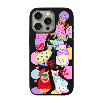 CAT MOM-iPhone 15 Pro Max Leather Premium Kılıf MagSafe Özellikli