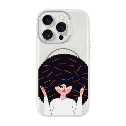 TANGLES OF HAPPINESS-Radiant Kılıf MagSafe Özellikli - iPhone 15 Pro