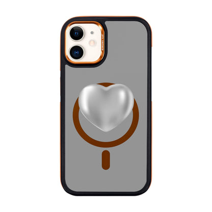 SILVER HEART-iPhone 11 Dark Kılıf MagSafe Özellikli