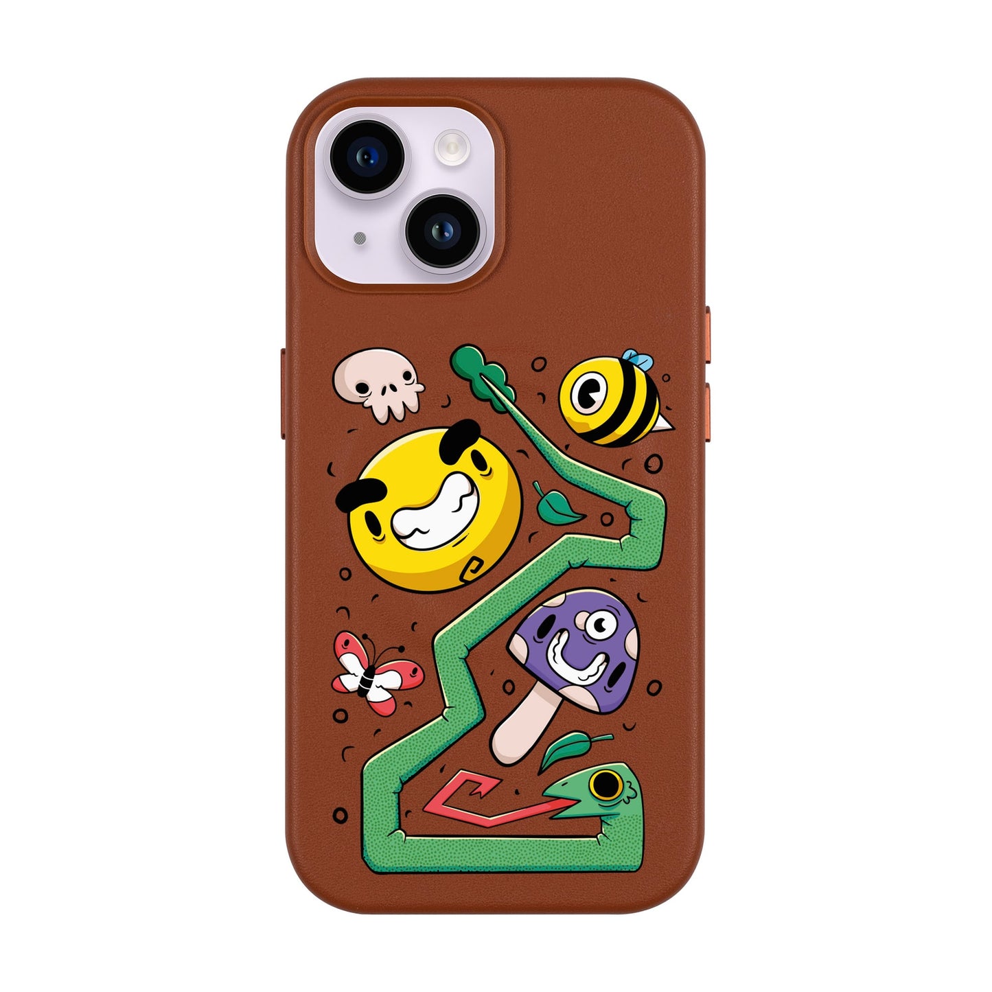 NADUR-Leather Kılıf MagSafe Özellikli - iPhone 13