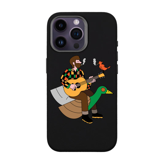 BIRDS OF A FEATHER-iPhone 14 Pro Max Leather Premium Kılıf MagSafe Özellikli