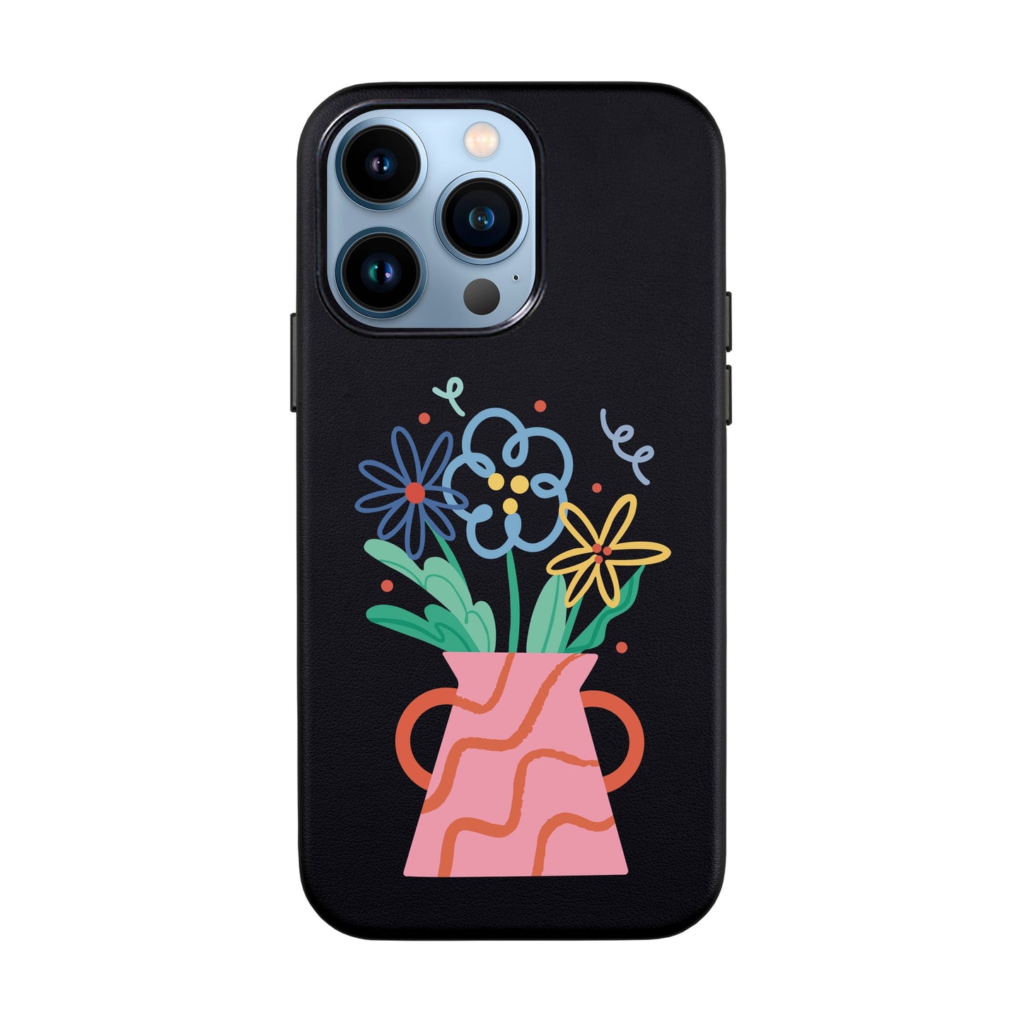 PINK VASE-iPhone 13 Pro Max Leather Kılıf