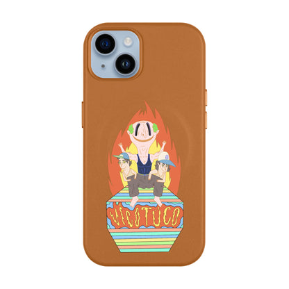 VİCOTÜCO ADAM-iPhone 14 Plus Leather Kılıf MagSafe Özellikli