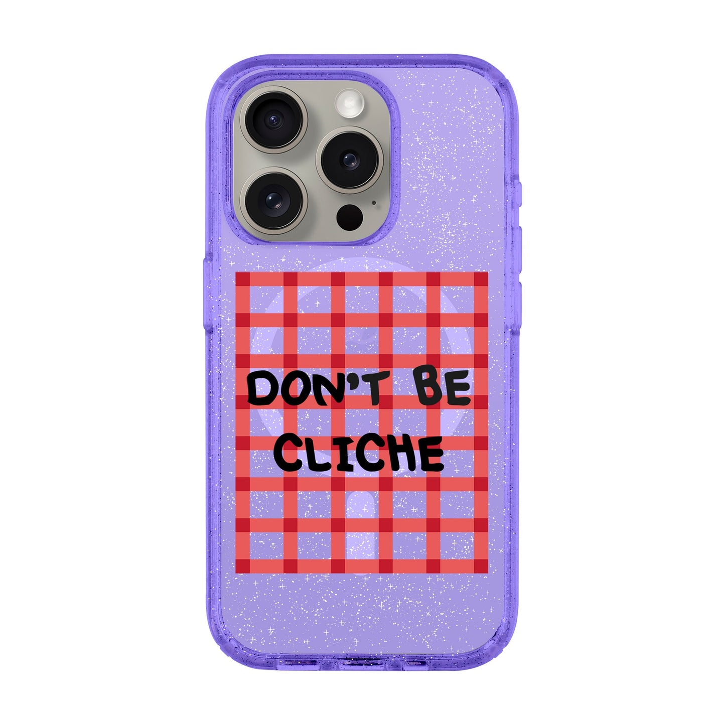 DON'T BE CLICHE-iPhone 15 Pro Shiny Kılıf MagSafe Özellikli