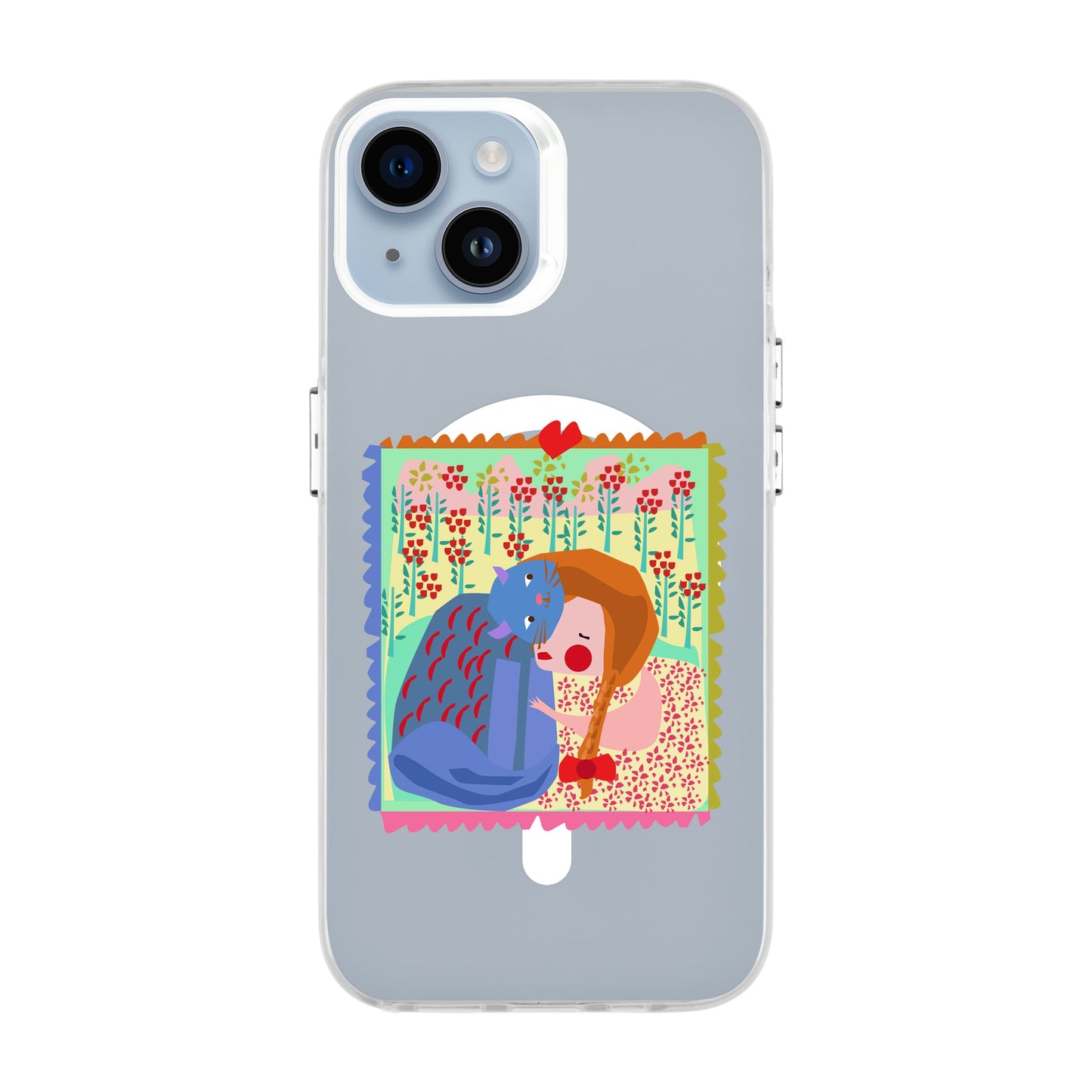 KEDİ POSTA PULU-Hold Kılıf MagSafe Özellikli - iPhone 13