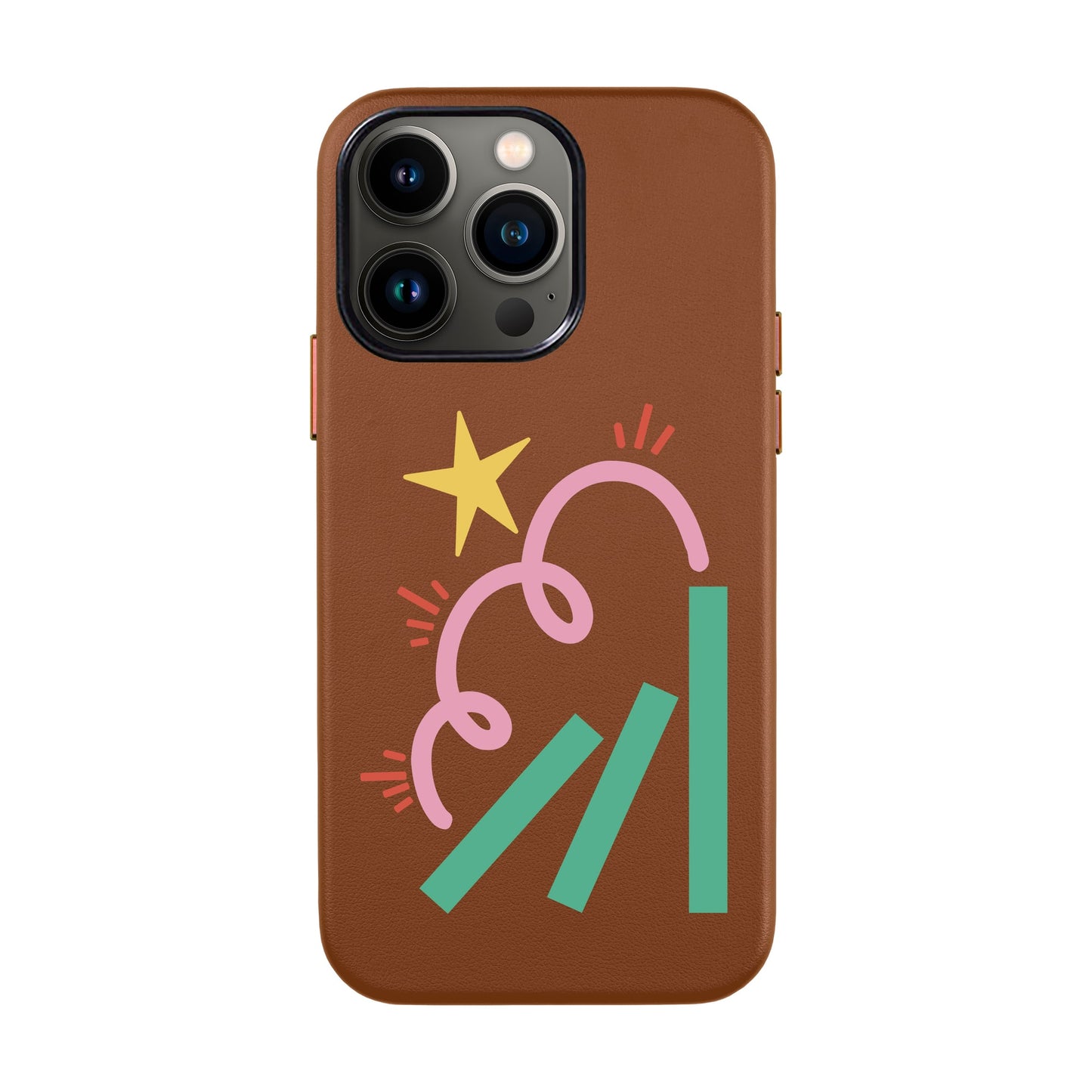 DOMINO-iPhone 13 Pro Leather Kılıf