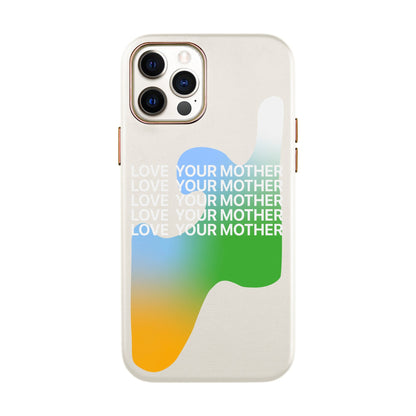 LOVE YOUR MOTHER-iPhone XR Leather Kılıf