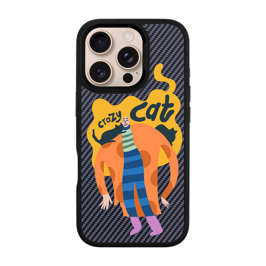 CRAZY CAT-iPhone 16 Pro Plaid Kılıf MagSafe Özellikli