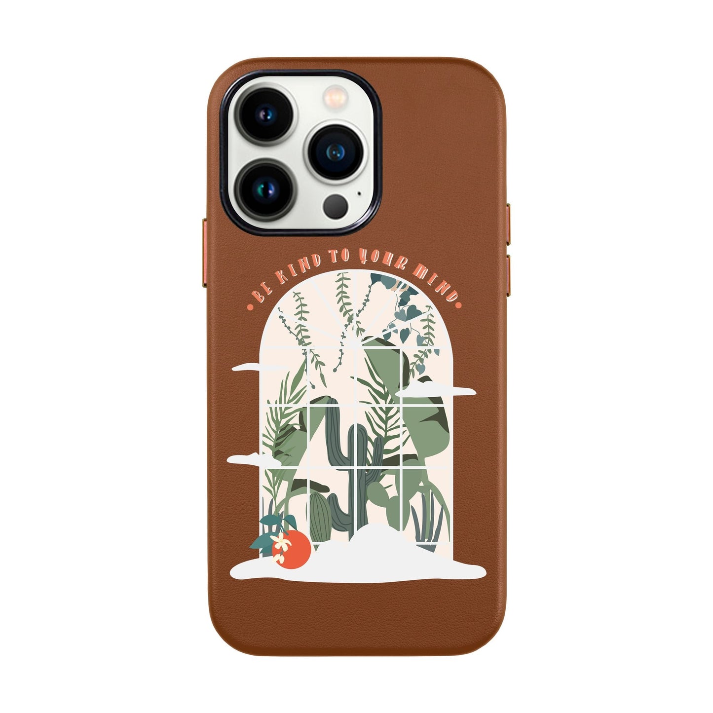BE KIND-iPhone 14 Leather Kılıf