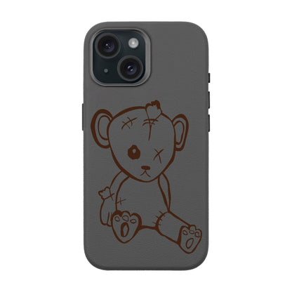 BABY BEAR-iPhone 15 Leather Premium Kılıf MagSafe Özellikli