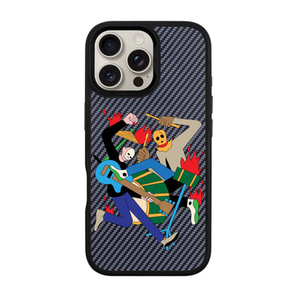 MONSTER MASH-iPhone 16 Pro Max Plaid Kılıf MagSafe Özellikli