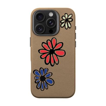 FLORIST-iPhone 16 Pro Leather Premium Kılıf MagSafe Özellikli