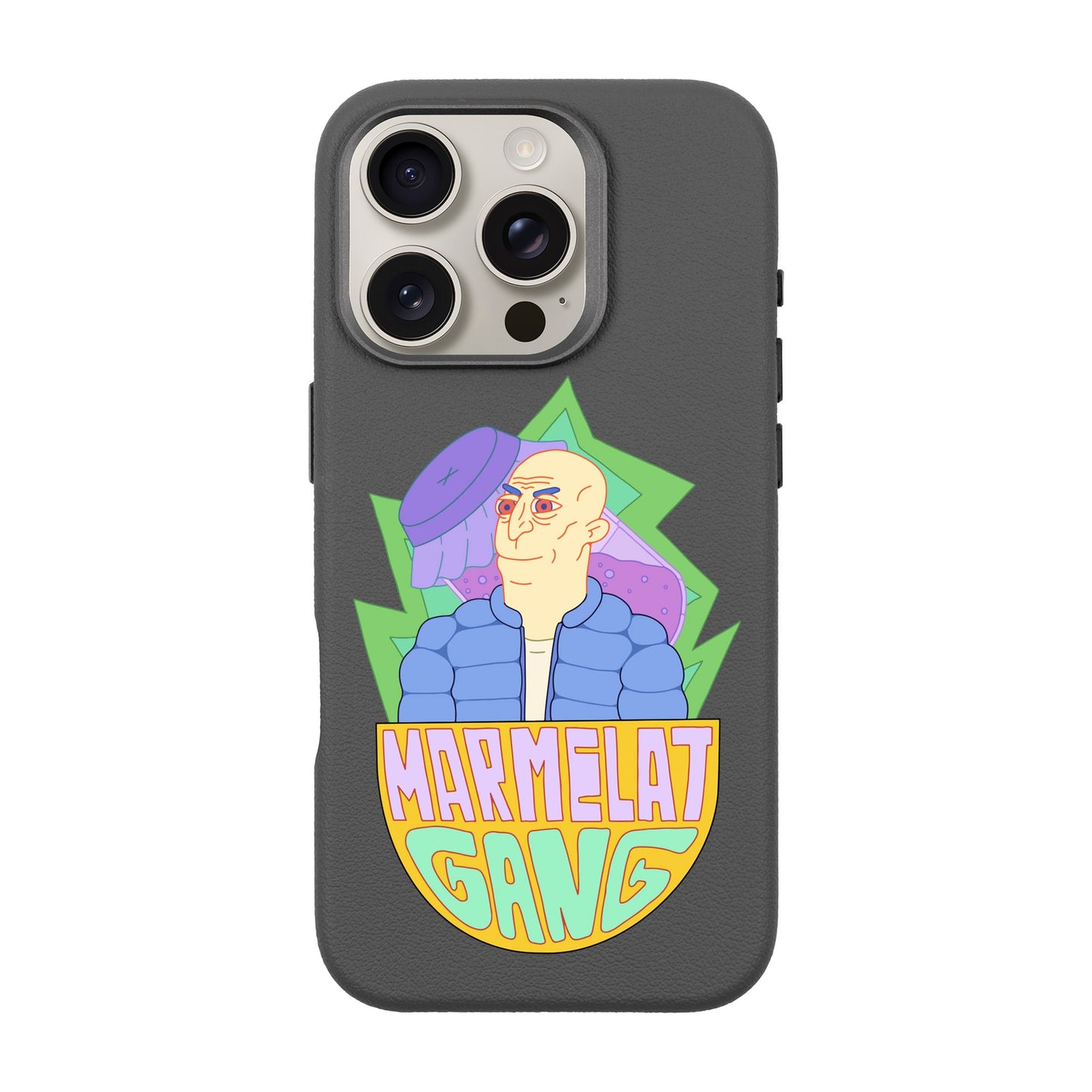 MARMELAT GANG-iPhone 16 Pro Leather Premium Kılıf MagSafe Özellikli