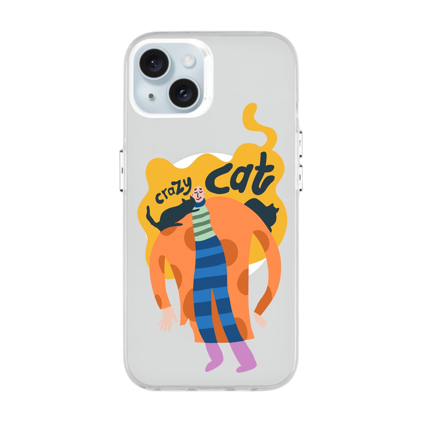 CRAZY CAT-iPhone 15 Plus Hold Kılıf MagSafe Özellikli