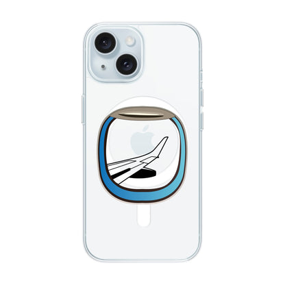AIRCRAFT WINDOW-iPhone 15 Solid Kılıf MagSafe Özellikli