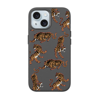 TIGER-iPhone 15 Leather Premium Kılıf MagSafe Özellikli
