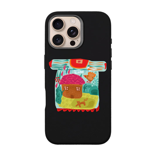 SİHİRLİ KAZAK-iPhone 16 Pro Max Leather Premium Kılıf MagSafe Özellikli