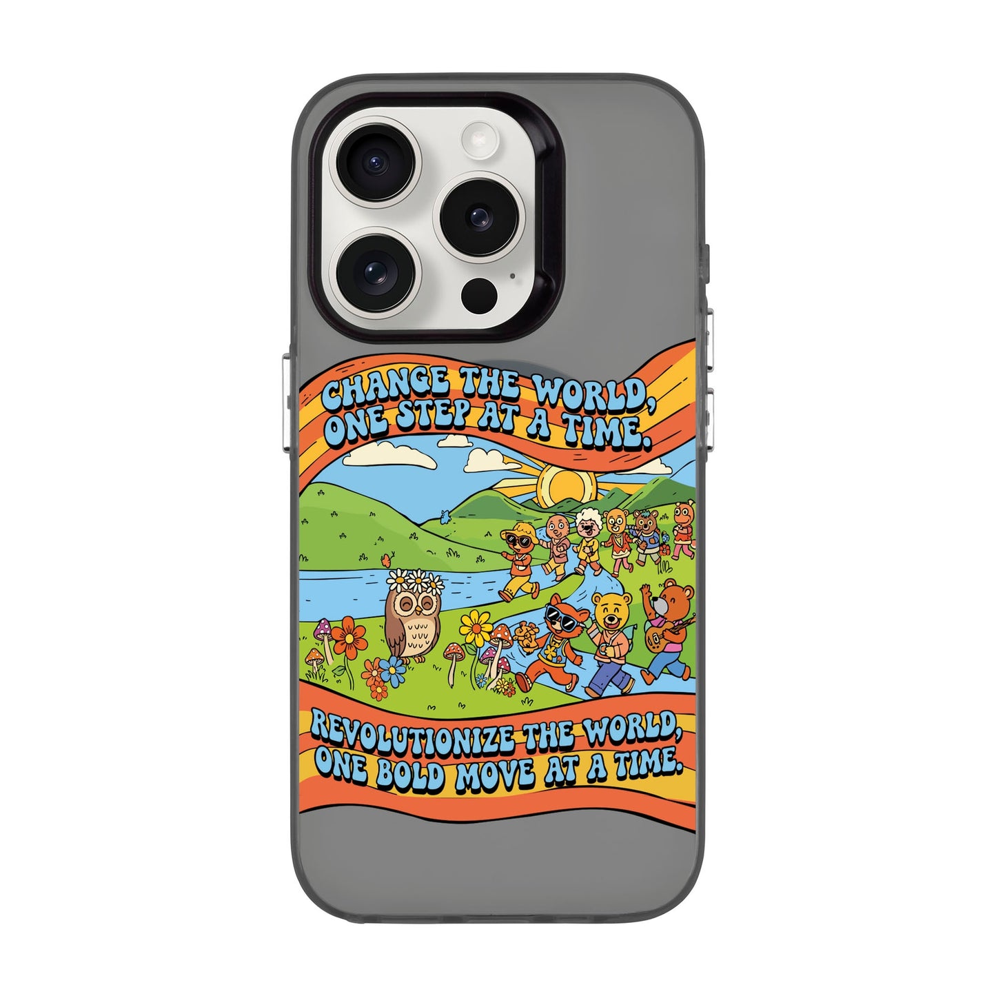 CHANGE THE WORLD-Hold Kılıf MagSafe Özellikli - iPhone 15 Pro