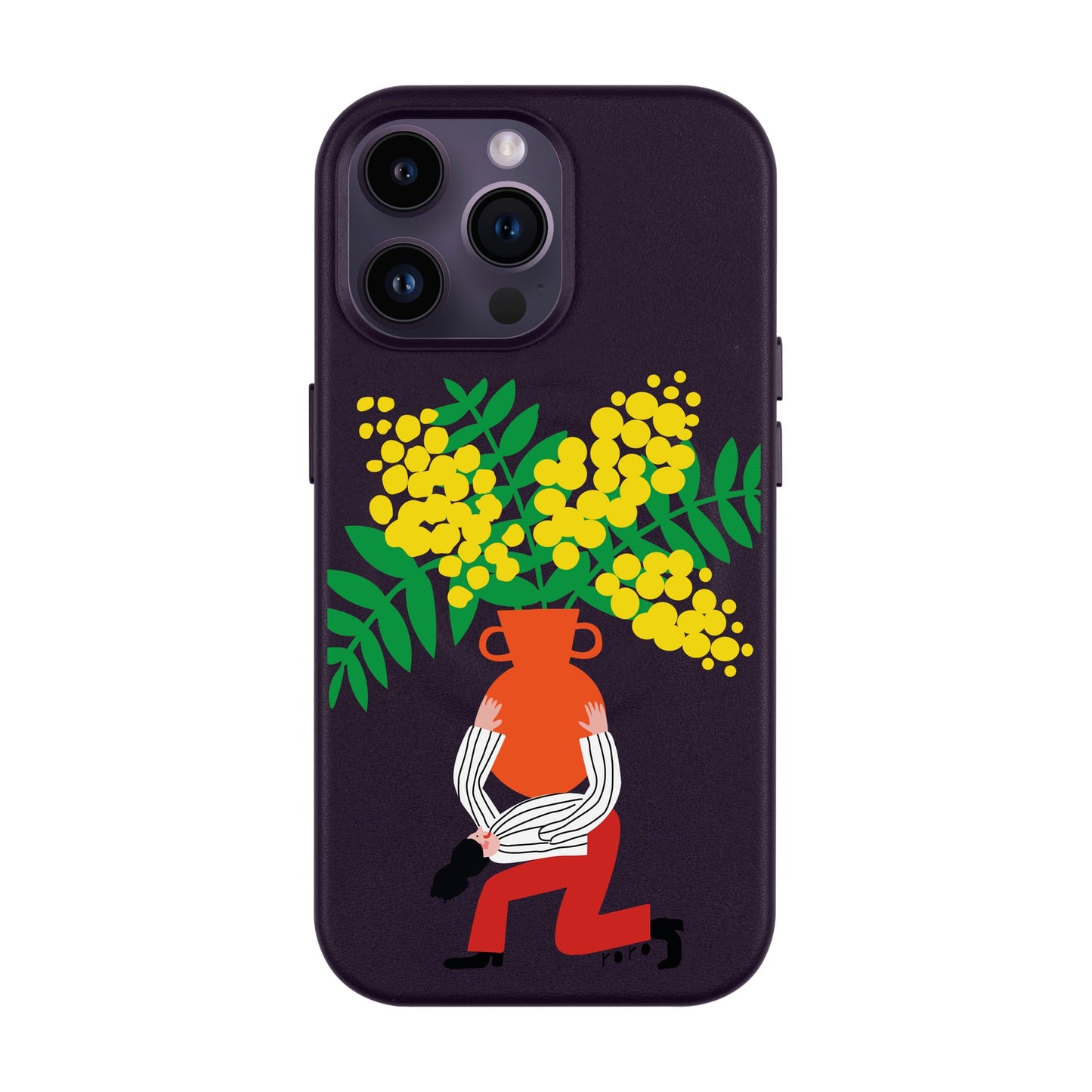 VASE-iPhone 14 Pro Max Leather Kılıf MagSafe Özellikli