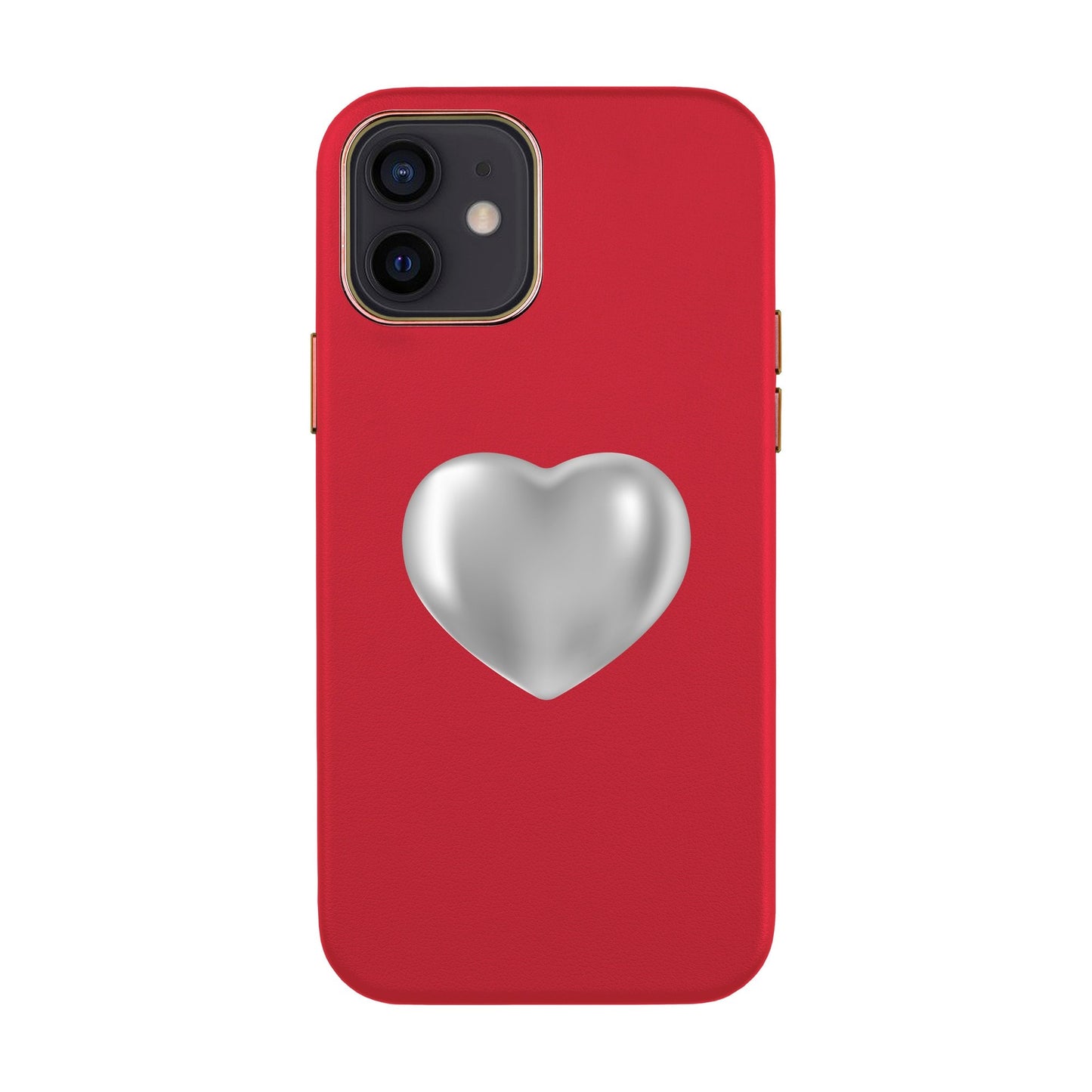 SILVER HEART-iPhone X / Xs Leather Kılıf