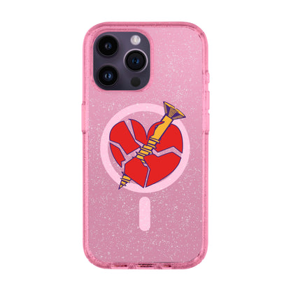 BROKEN HEART-iPhone 14 Pro Max Shiny Kılıf MagSafe Özellikli