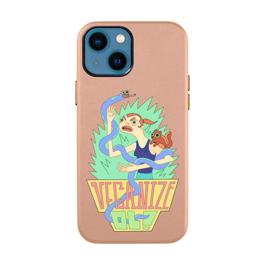 VEGANİZE-iPhone 14 Leather Kılıf