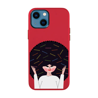 TANGLES OF HAPPINESS-iPhone 14 Leather Kılıf