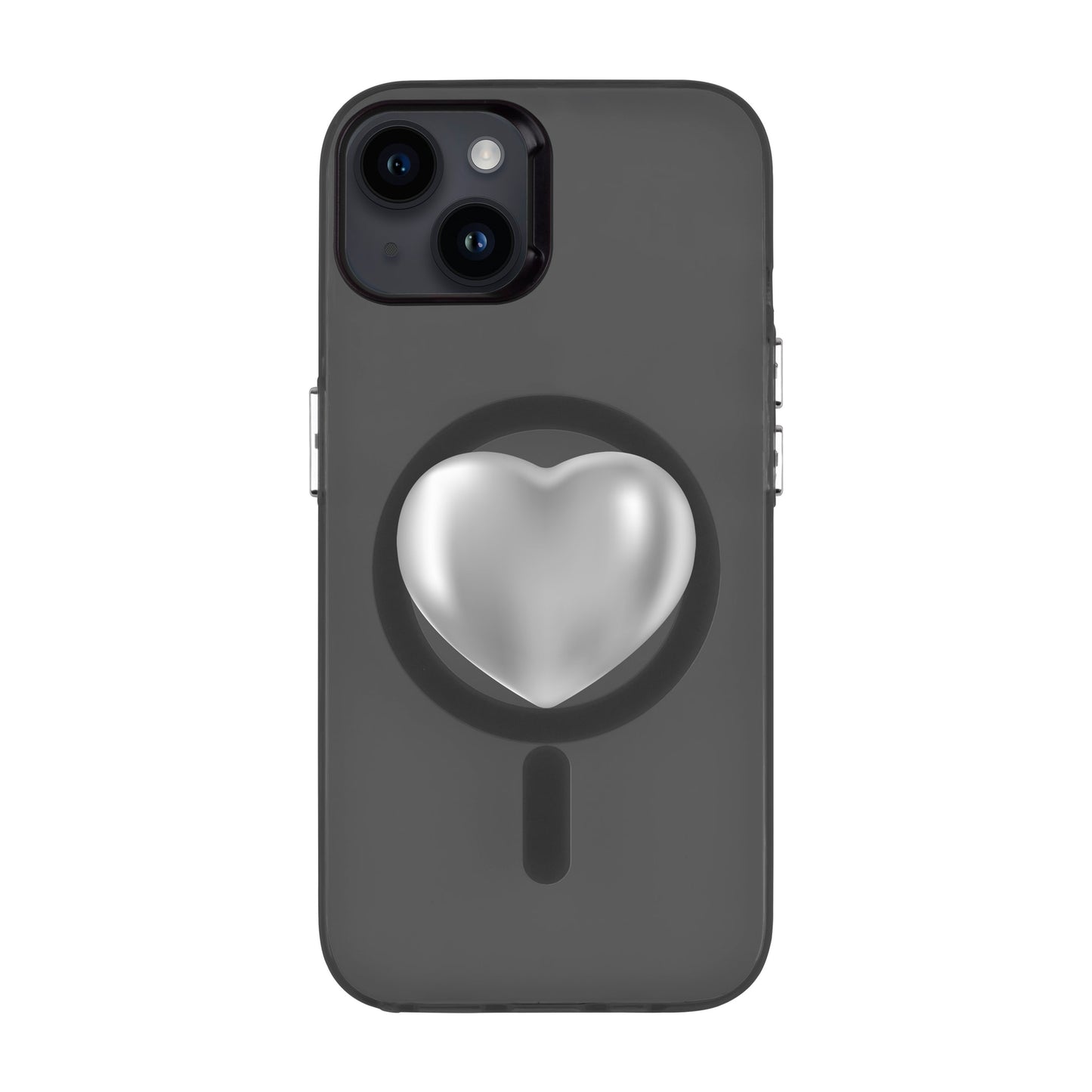 SILVER HEART-iPhone 14 Plus Hold Kılıf MagSafe Özellikli