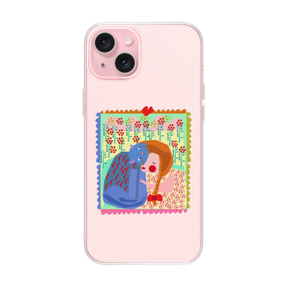 KEDİ POSTA PULU-iPhone 15 Plus Solid Kılıf