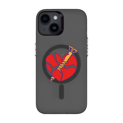 BROKEN HEART-iPhone 14 Hold Kılıf MagSafe Özellikli