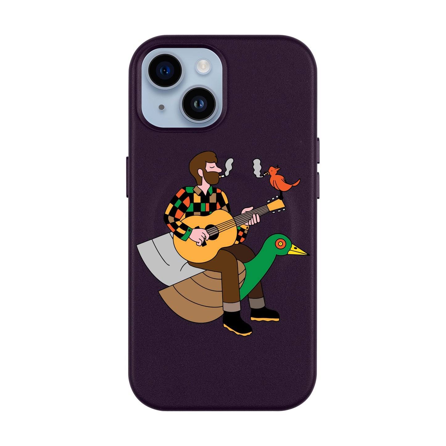 BIRDS OF A FEATHER-Leather Kılıf MagSafe Özellikli - iPhone 13