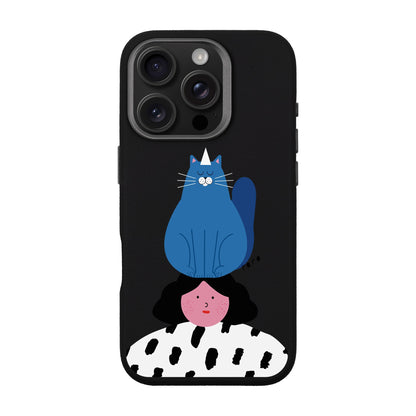 NAUGHTY CAT-iPhone 16 Pro Leather Premium Kılıf MagSafe Özellikli